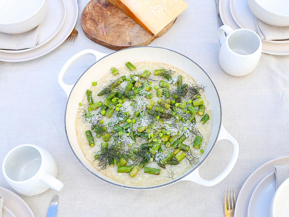 Risotto with asparagus