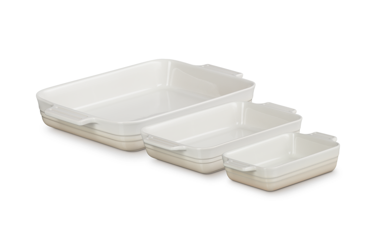 Le Creuset oven dishes 79161007160080 set of 3, rectangular