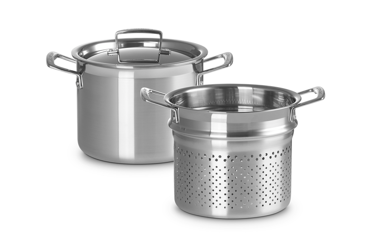 3-ply Stainless Steel Pasta Pot | Le Creuset FI | Le Creuset
