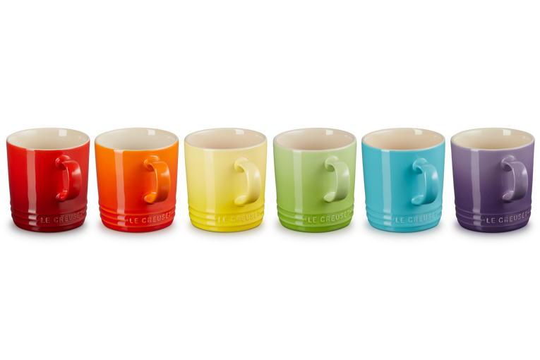 Le Creuset Rainbow Cups colourful 6 pcs - 79307051149019