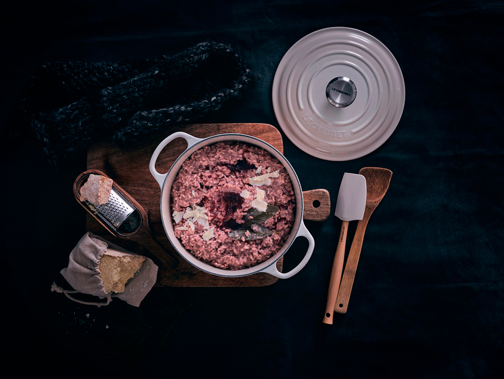 Risotto with Red Wine Reduction